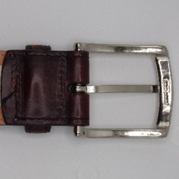 Allen Edmonds Manistee Dress Belt  Chili (74035) - Picture 6 of 8